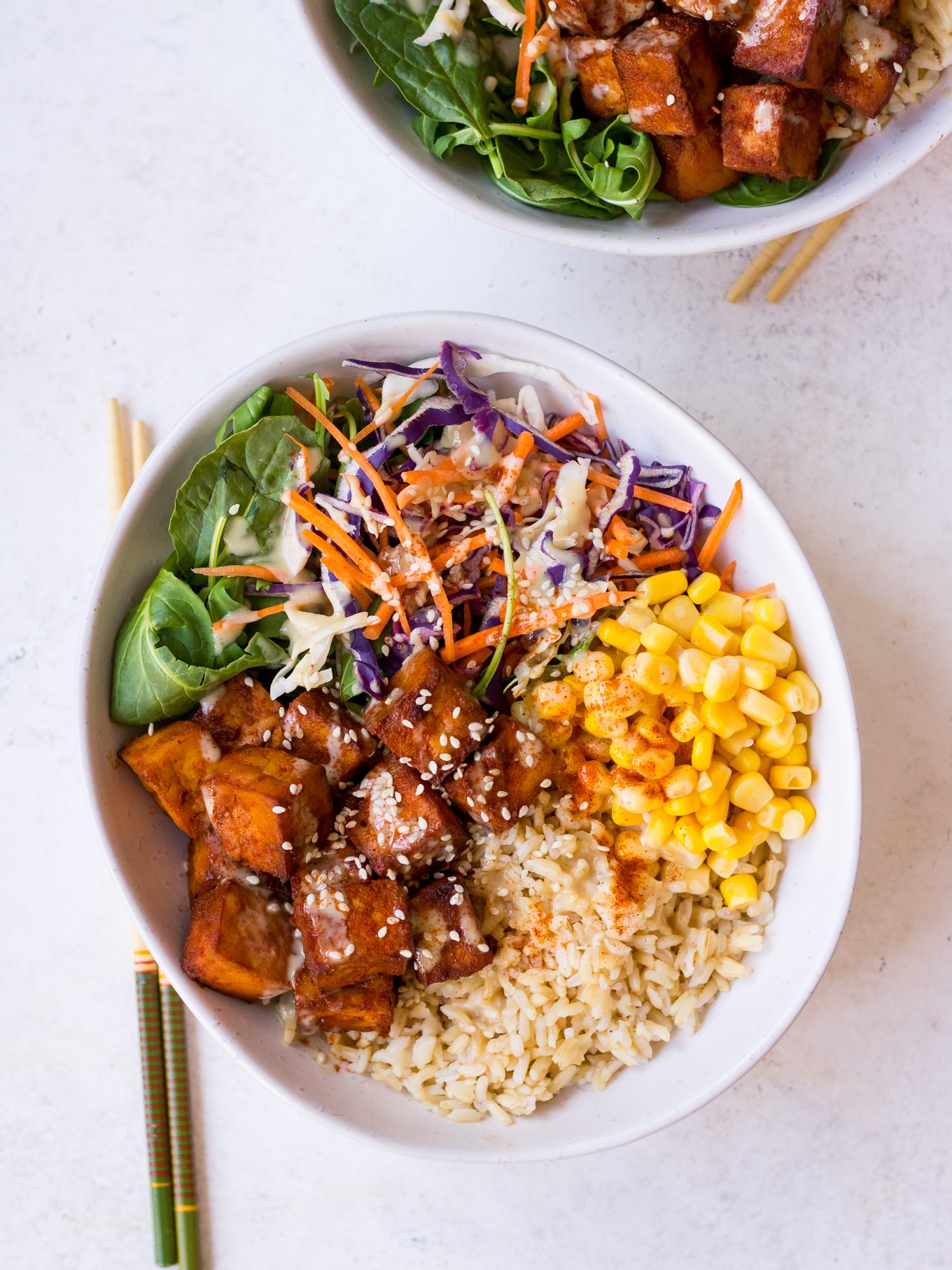 Oven Baked BBQ Tofu Recipe on Nourish Every Day Blog
