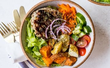 Turkey, Apple and Bean Burgers Recipe Image