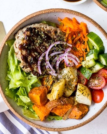 Turkey, Apple and Bean Burgers Recipe Image