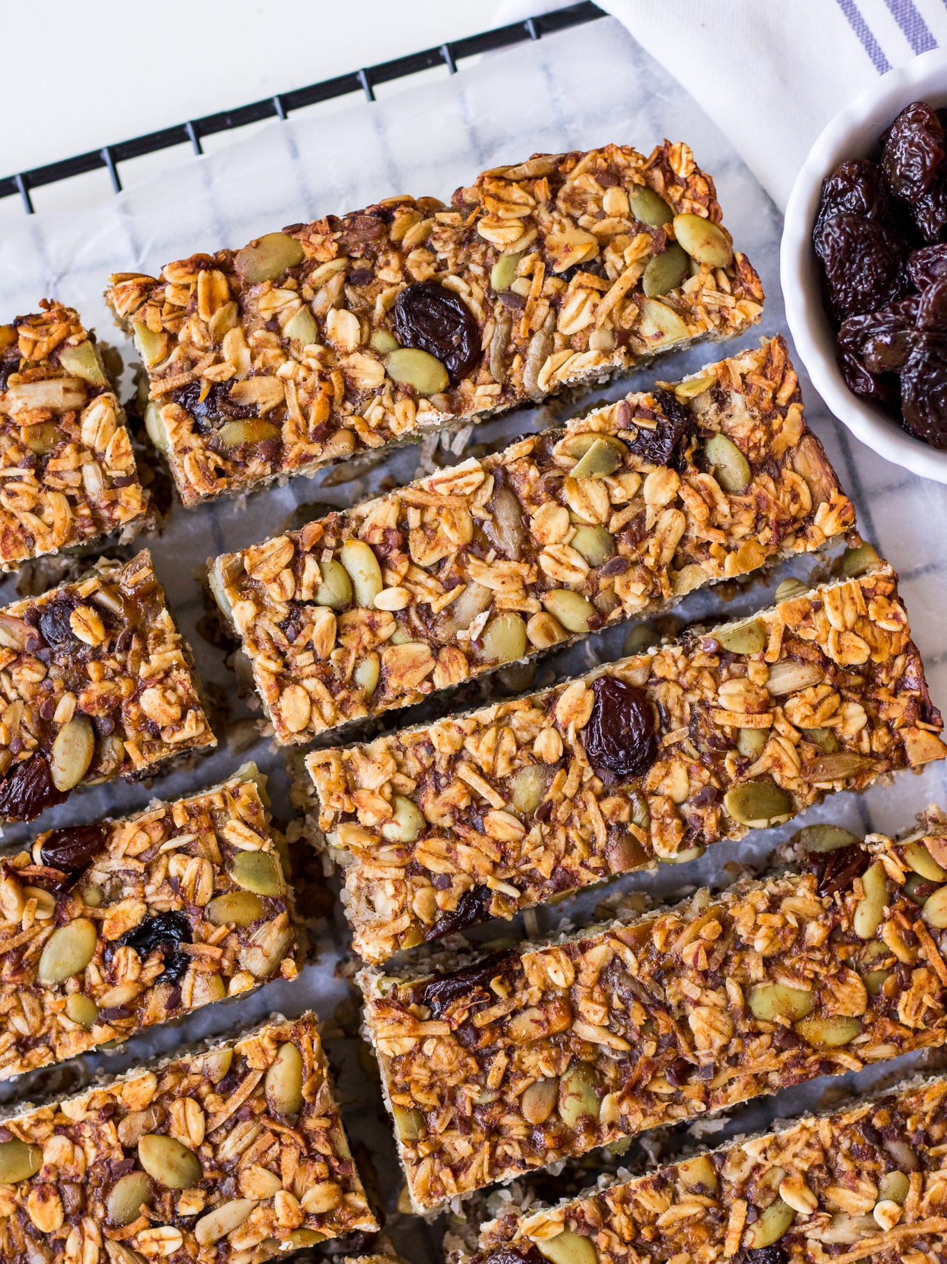 Banana bread granola bars by Nourish Every Day