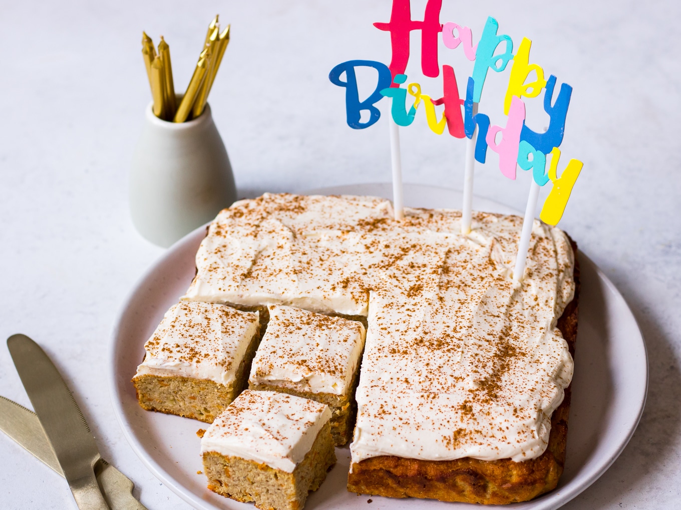 Healthy First Birthday Cake Recipe on Nourish Every Day Blog