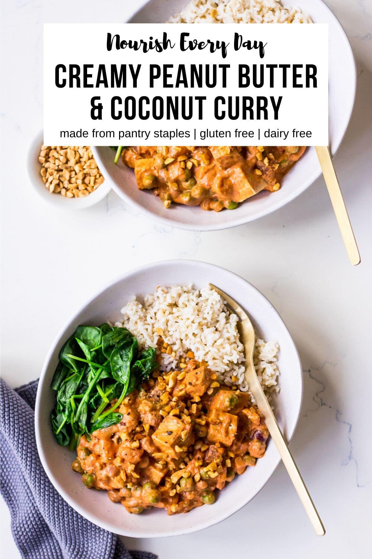 Creamy Peanut Butter Coconut Curry on Nourish Every Day