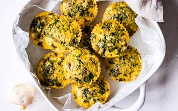 Vegetable Halloumi Egg Muffins Recipe on Nourish Every Day