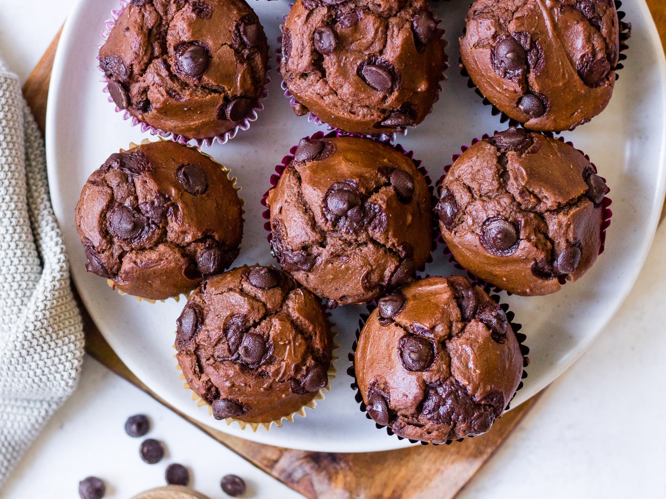 Recipe image for Double Chocolate Sweet Potato Muffins by Nourish Every Day