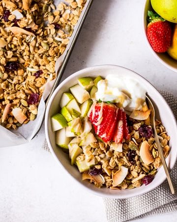 Maple Tahini Granola recipe image