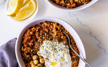 Spanakorizo (Greek spinach and rice) recipe