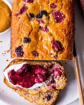 Berry Lemon and Yoghurt Loaf Recipe on Nourish Every Day Blog