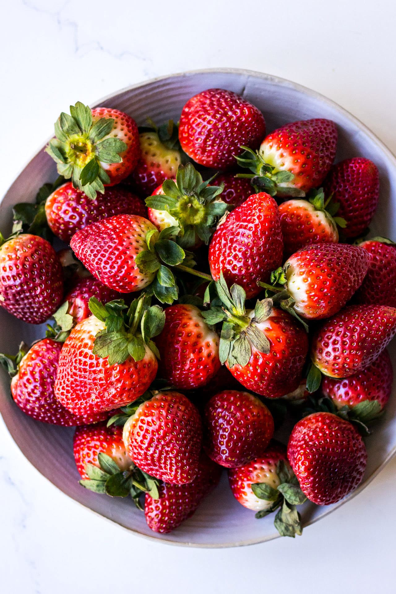 Bowl of strawberries