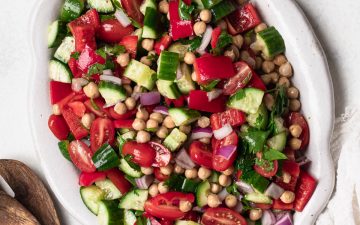 No Lettuce Easy Chopped Salad Recipe by Nourish Every Day