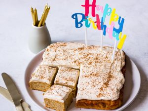 Healthy First Birthday Cake Recipe on Nourish Every Day Blog